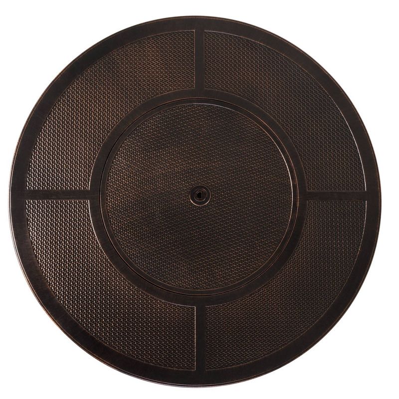 Walkers Round Aluminum  LPG Fire Pit - Fire Sense