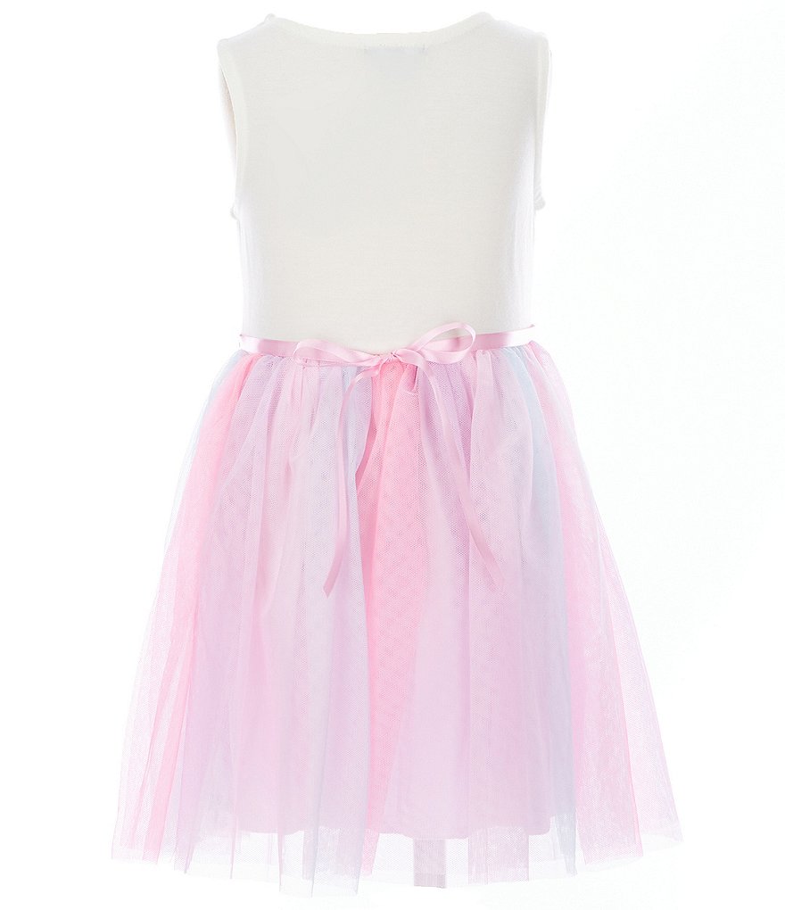 Zunie Little Girls 4-6X Unicorn/Rainbow Tutu Dress