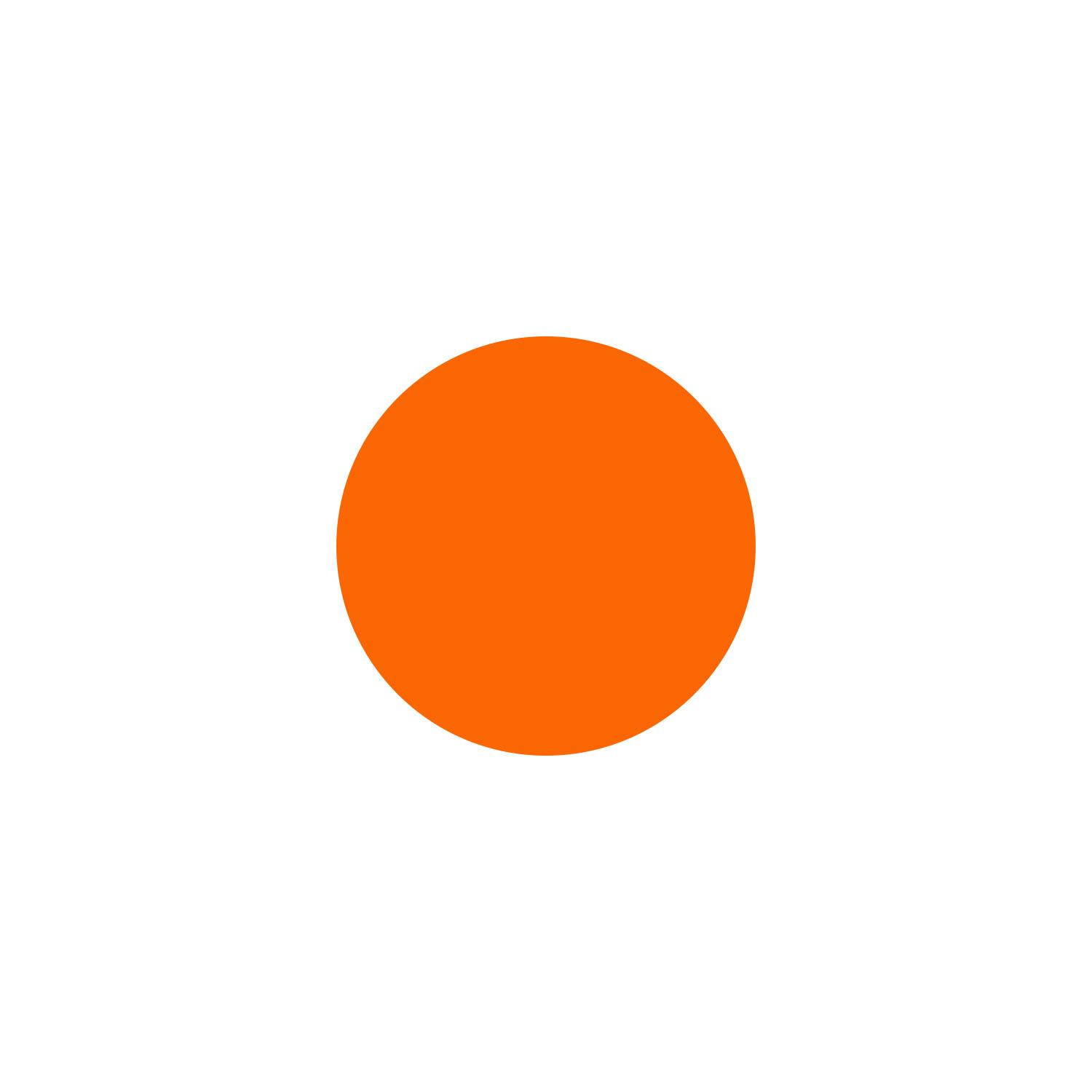 LiteMark 2 Inch Orange Dot Decals - Pack of 80