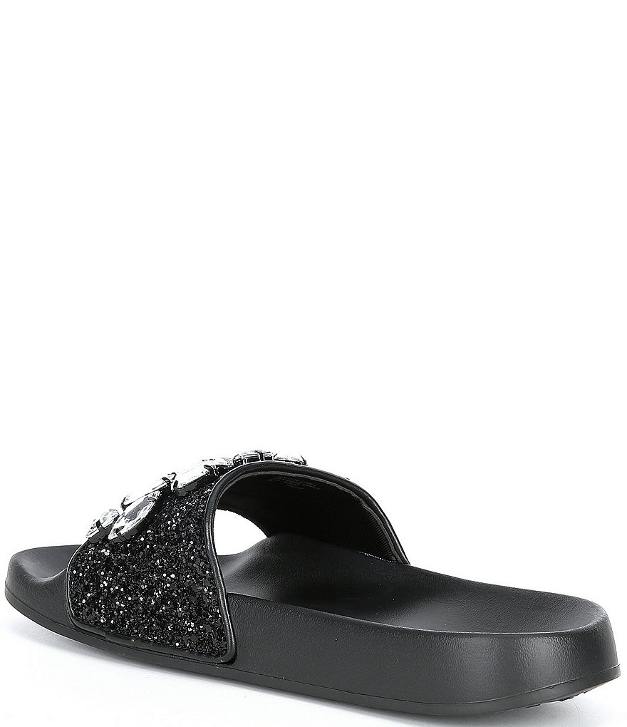 MICHAEL Michael Kors Gilmore Jewel Embellished Glitter Slides