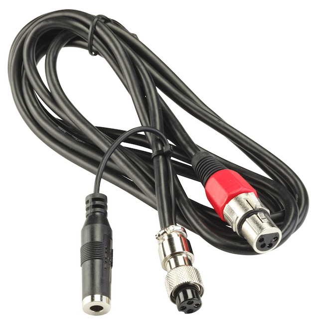 Heil Sound CC1-K-4Pin 4-Pin XLR to 4-Pin Round Mic Adapter Cable for Kenwood