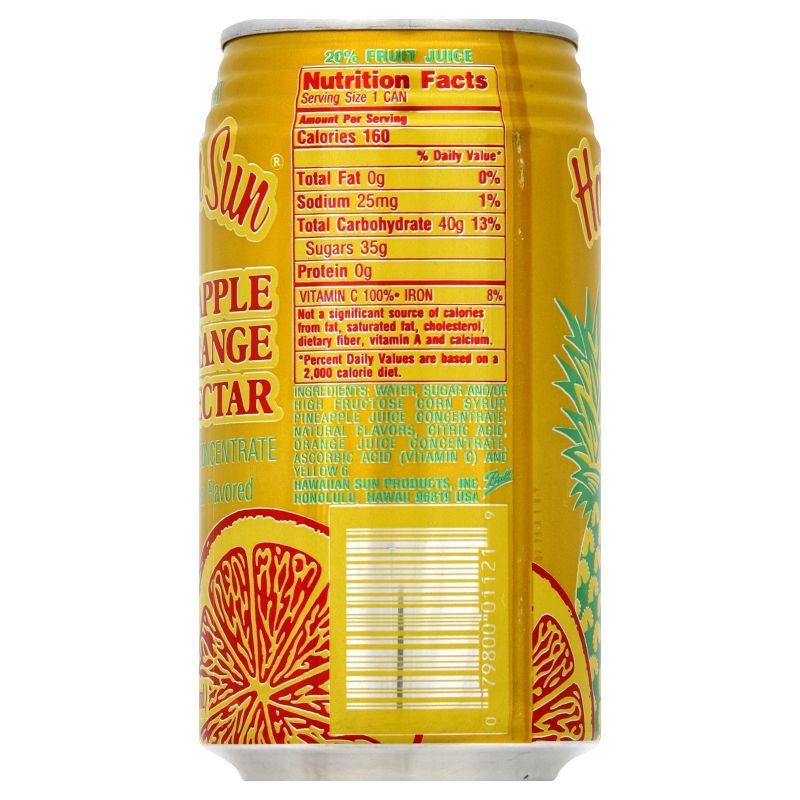 Hawaiian Sun Pineapple-Orange Nectar - 6pk/11.5 fl oz Cans