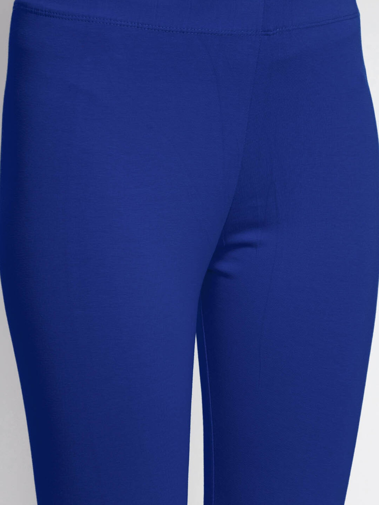 Dollar Missy Blue & White Slim Fit Capris Pack of - 2