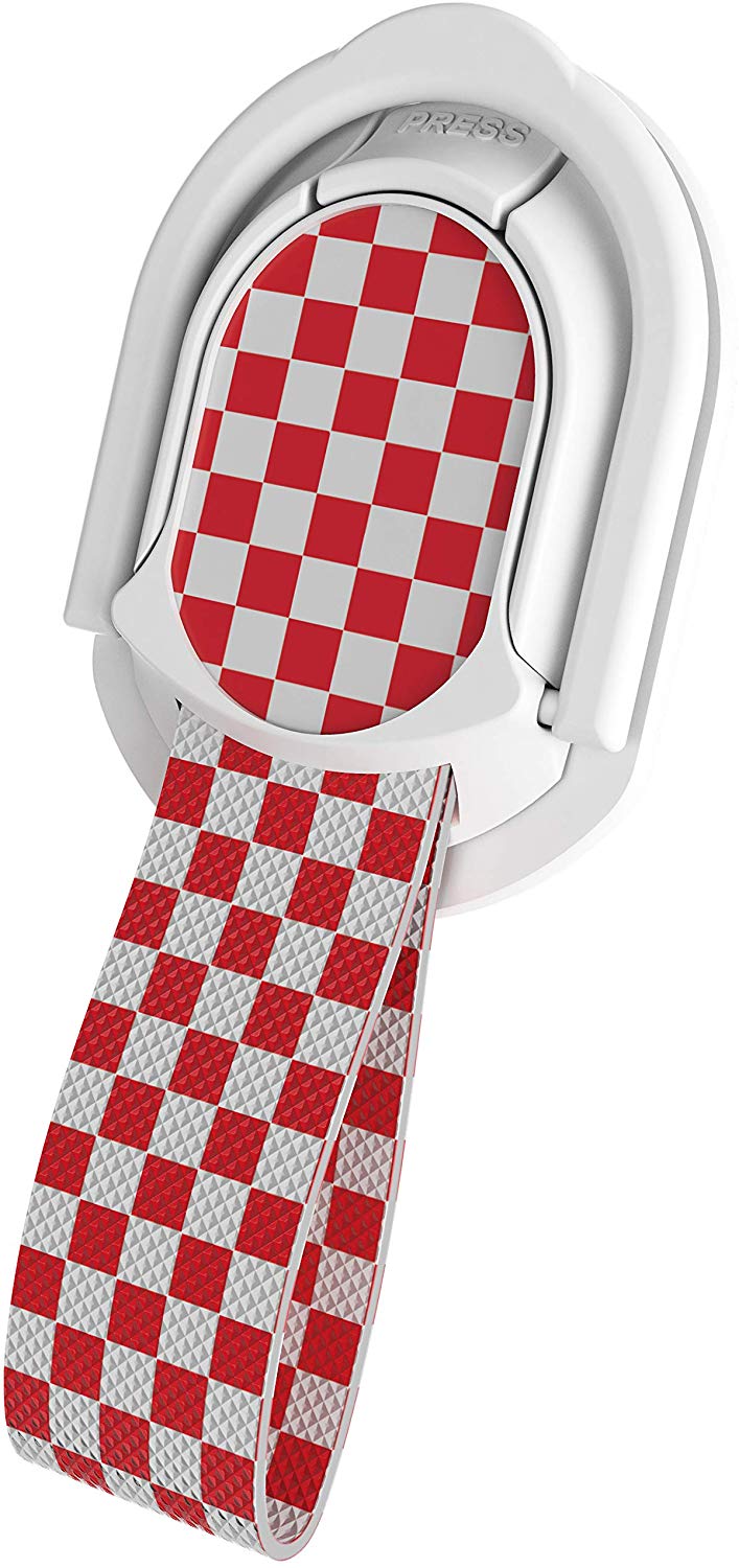 Ghostek Loop Phone Ring Holder Strap with Stand and Smartphone Car Holder Magnet Cute iPhone Grips for Women Perfect for Taking Selfies Removable for Wireless Charging Compatible - (Floral Fuchsia)