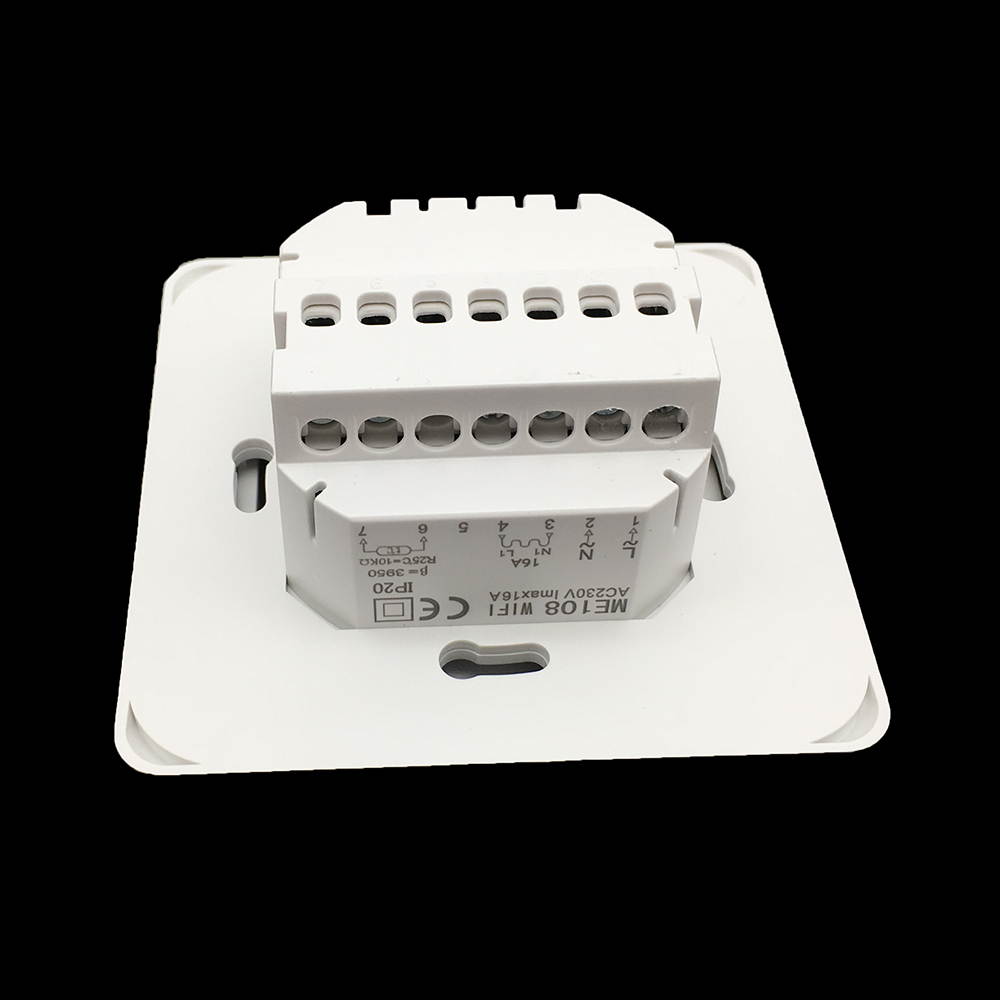 Touch Screen and Voice Control Smart Thermostats for Electric Heating in Home, Week Programmable, Temperature Controller with LCD Display, Compatible with Alexa, Amazon Echo, Google Home - 	
ME108 16A