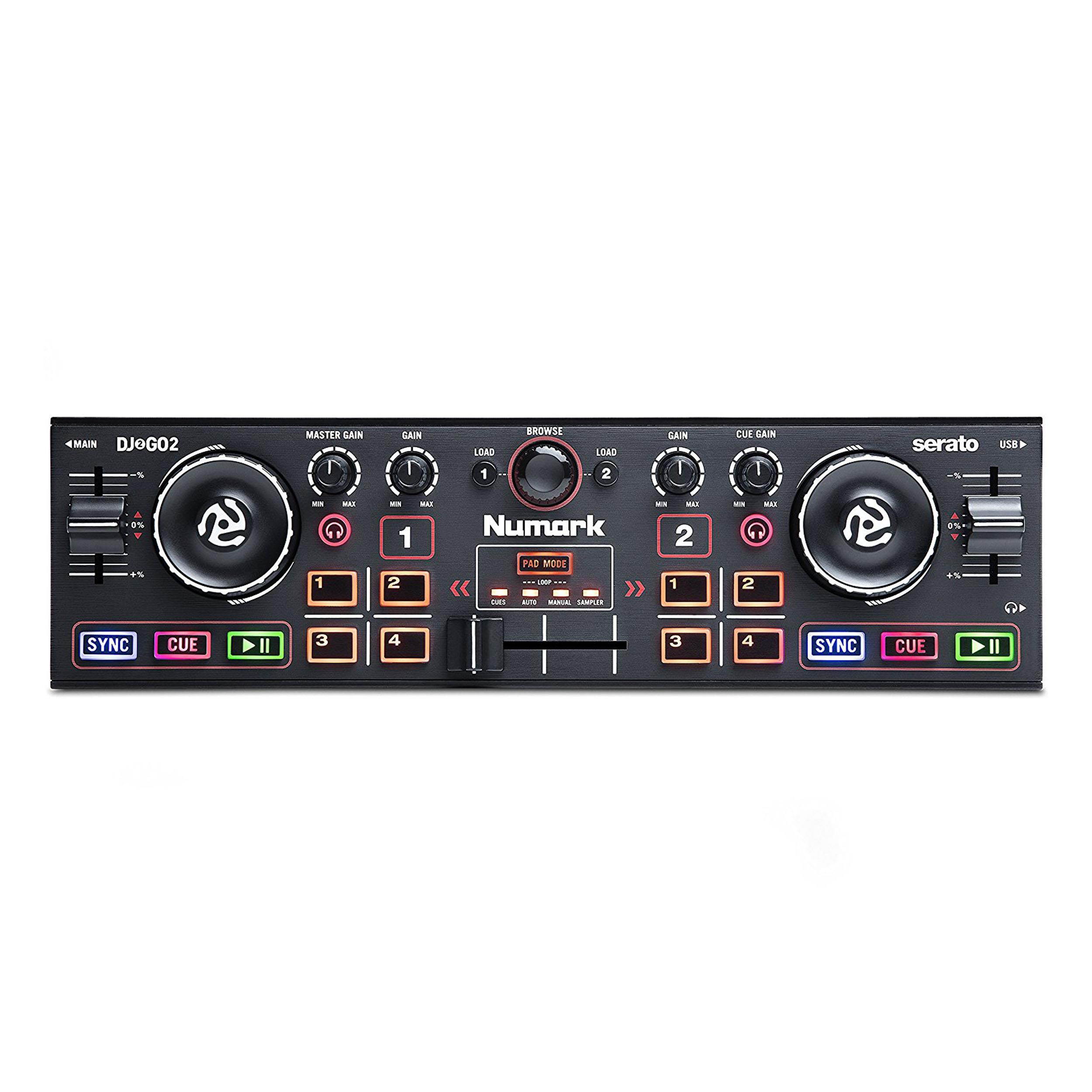 Numark DJ2GO2 Pocket DJ Controller with Audio Interface