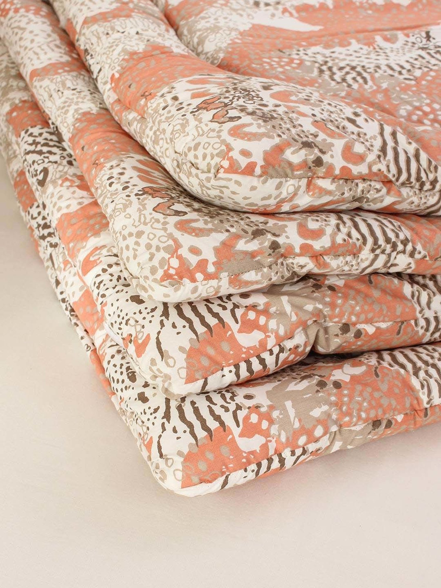 House This Mashak Orange 150 TC Cotton Single Comforter