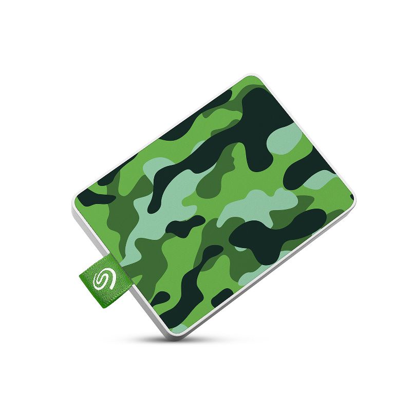 Seagate One Touch SSD 500GB External Solid State Drive Portable USB 3.0 Camo Green (STJE500407)
