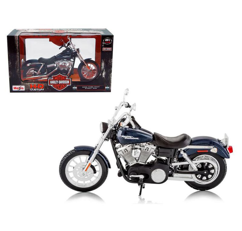 2006 Harley Davidson FXDBI Dyna Street Bob Bike Motorcycle Model 1/12 by Maisto