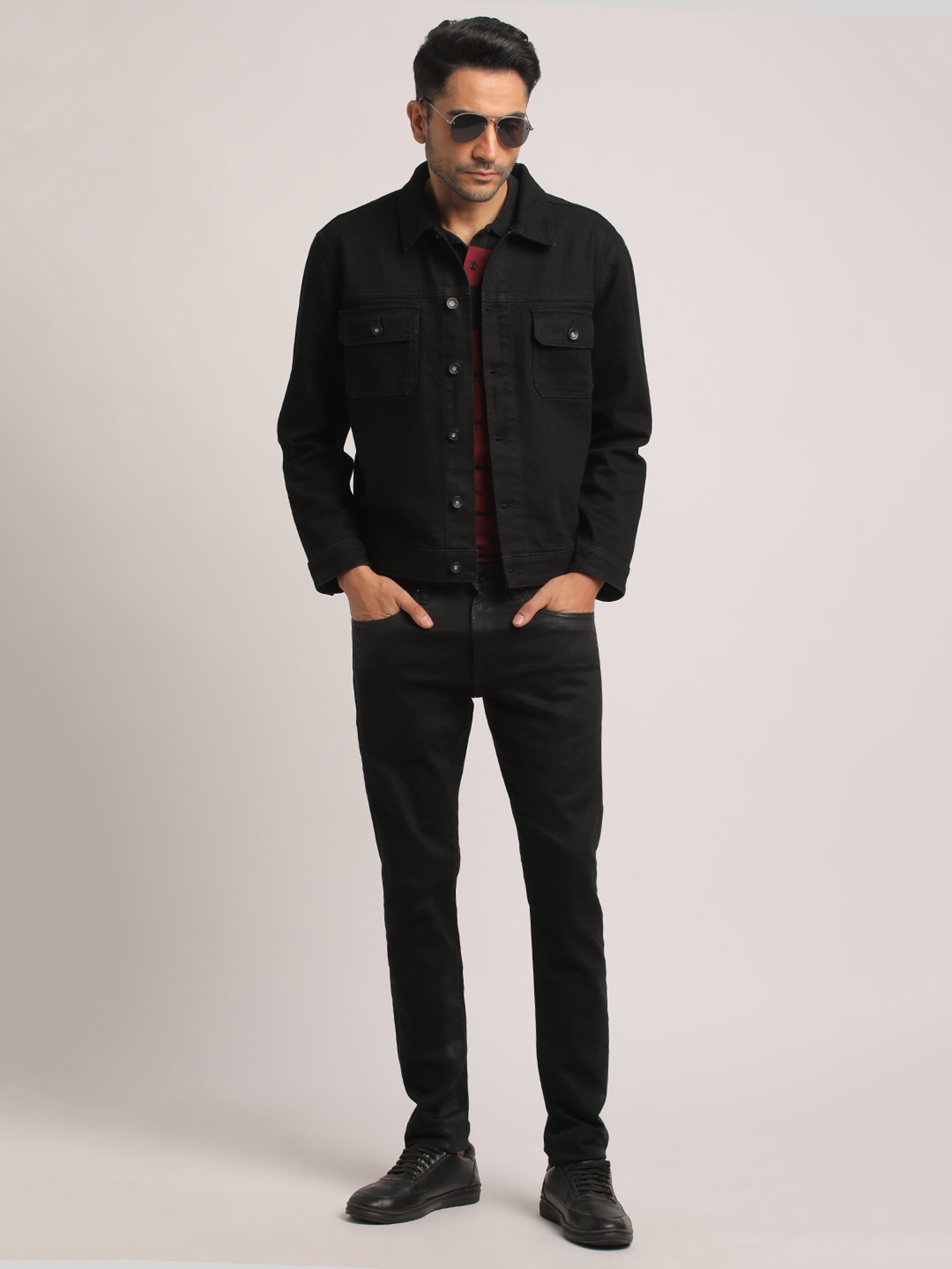 Hummel Blue Regular Fit Solid Jacket