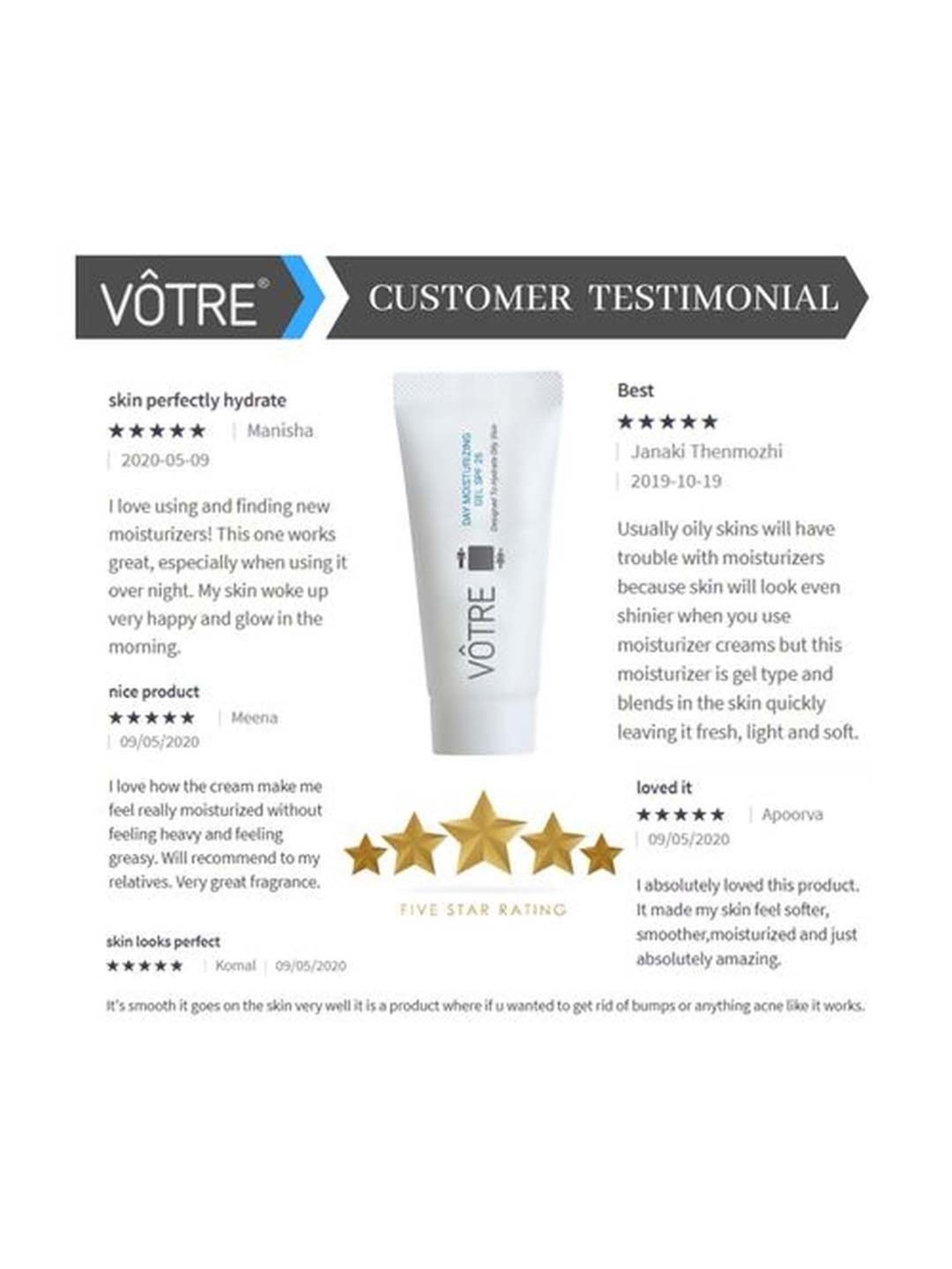 Votre Day Moisturizing Gel SPF 25 - 30 gm