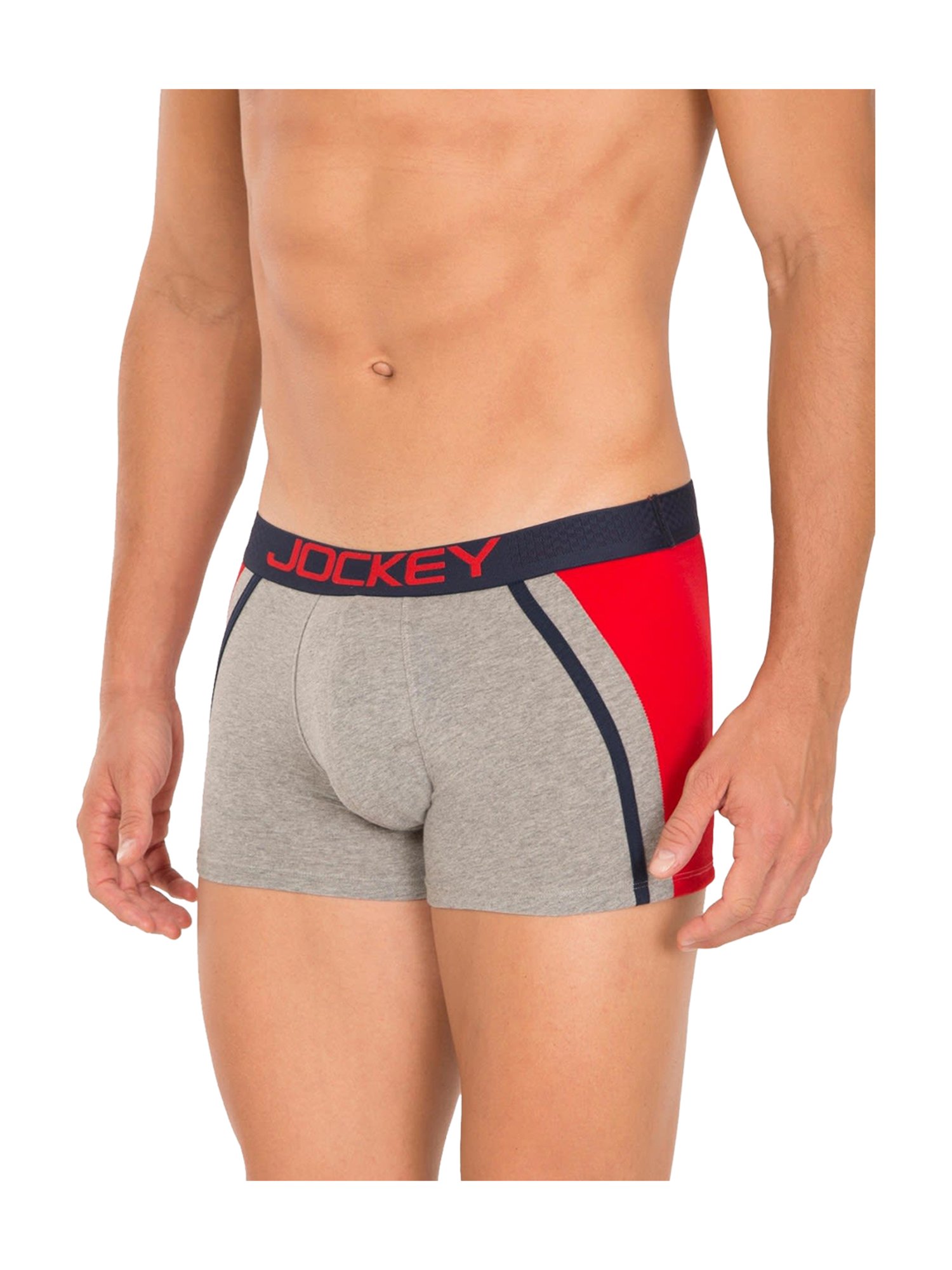 Jockey Smoke Grey Exposed Waistband Trunks
