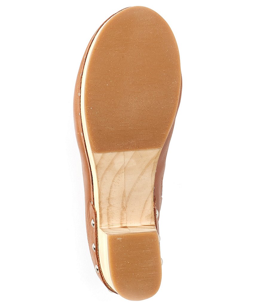 Chelsea & Violet Jana Studded Leather Clogs