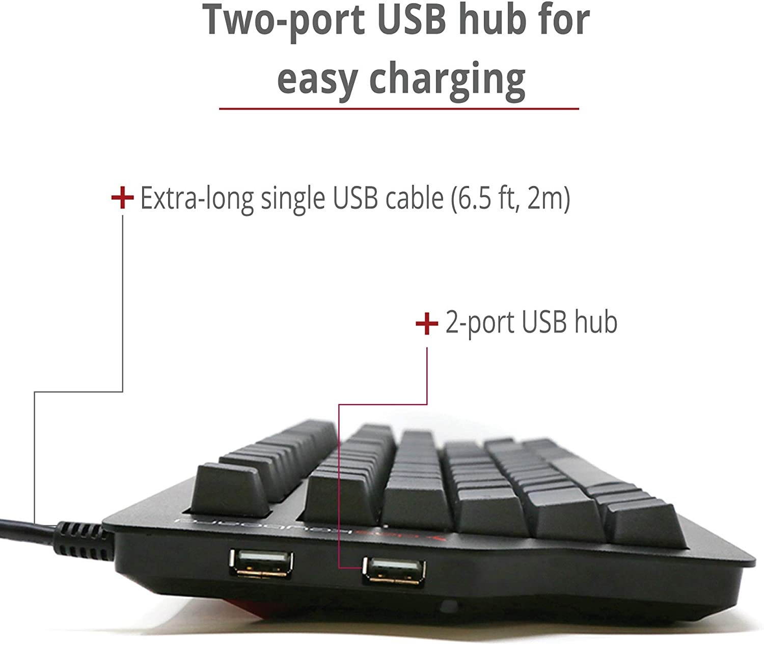 Das Keyboard 4C TKL Tenkeyless Mechanical Keyboard - Space Saving 87 Keys - Premium Charcoal PBT Keycaps - Cherry MX Brown Switches - Full NKRO