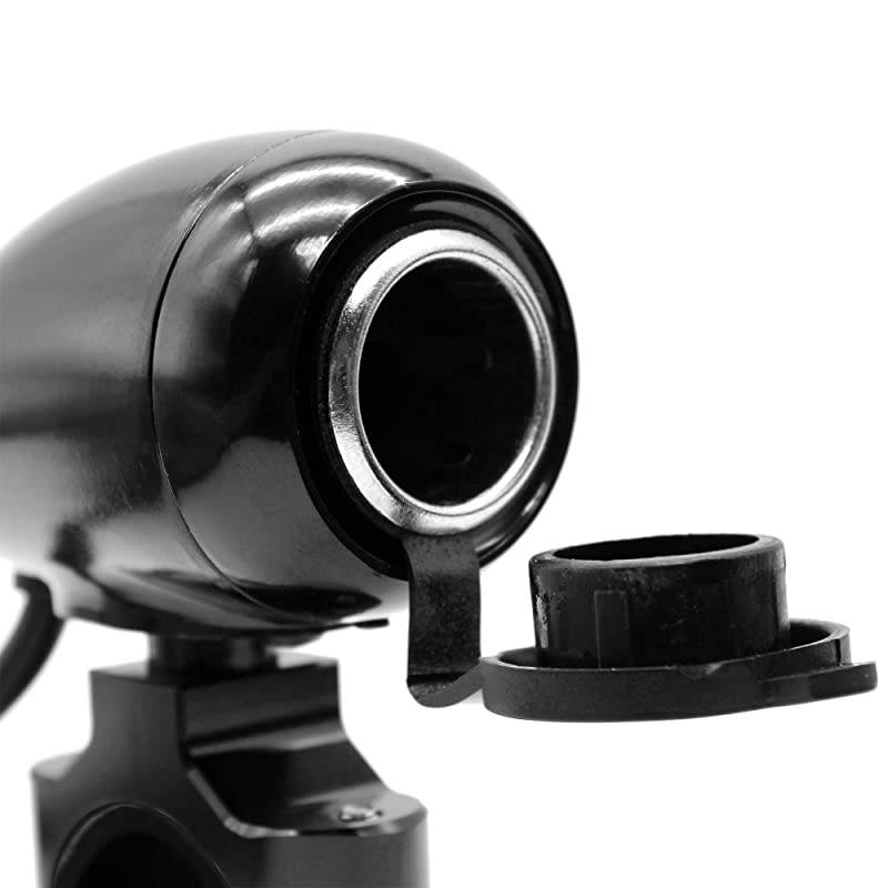 Waterproof SAE to USB Charger Adapter Kit Cable 21A Hidden LED Digital Voltmeter wPower Switch SAE Quick Disconnector 781 18 Motorcycle ATV UTV for Smart Phone GPS Tablet