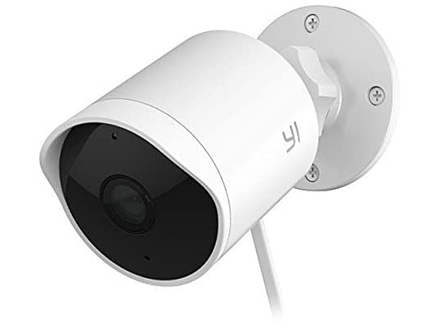 Kami Outdoor Security Camera, 1080p Cloud Cam IP Waterproof Night Vision Surveillance System with 24/7 Emergency Response, Motion Detection, Activity Alert, Deterrent Alarm, Phone App