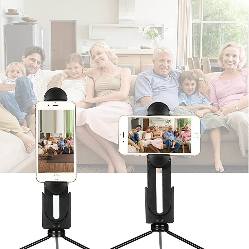 2in1 Phone iPad Pro Tripod Mount Adapter Universal Tablet Clamp Holder Fits 35129 Inch iPad AirMini MS Surface Most Phones Mini Tripod Ball Head for  MonopodTripodSelfie Stick