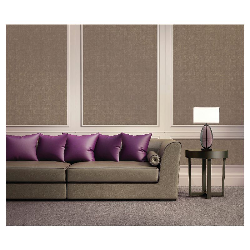 Devine Color Weave Peel & Stick Wallpaper Brown