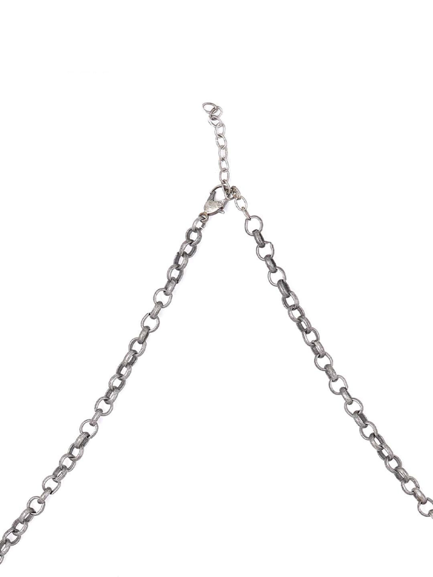 Teejh Alvira Antique Silver Polish Necklace