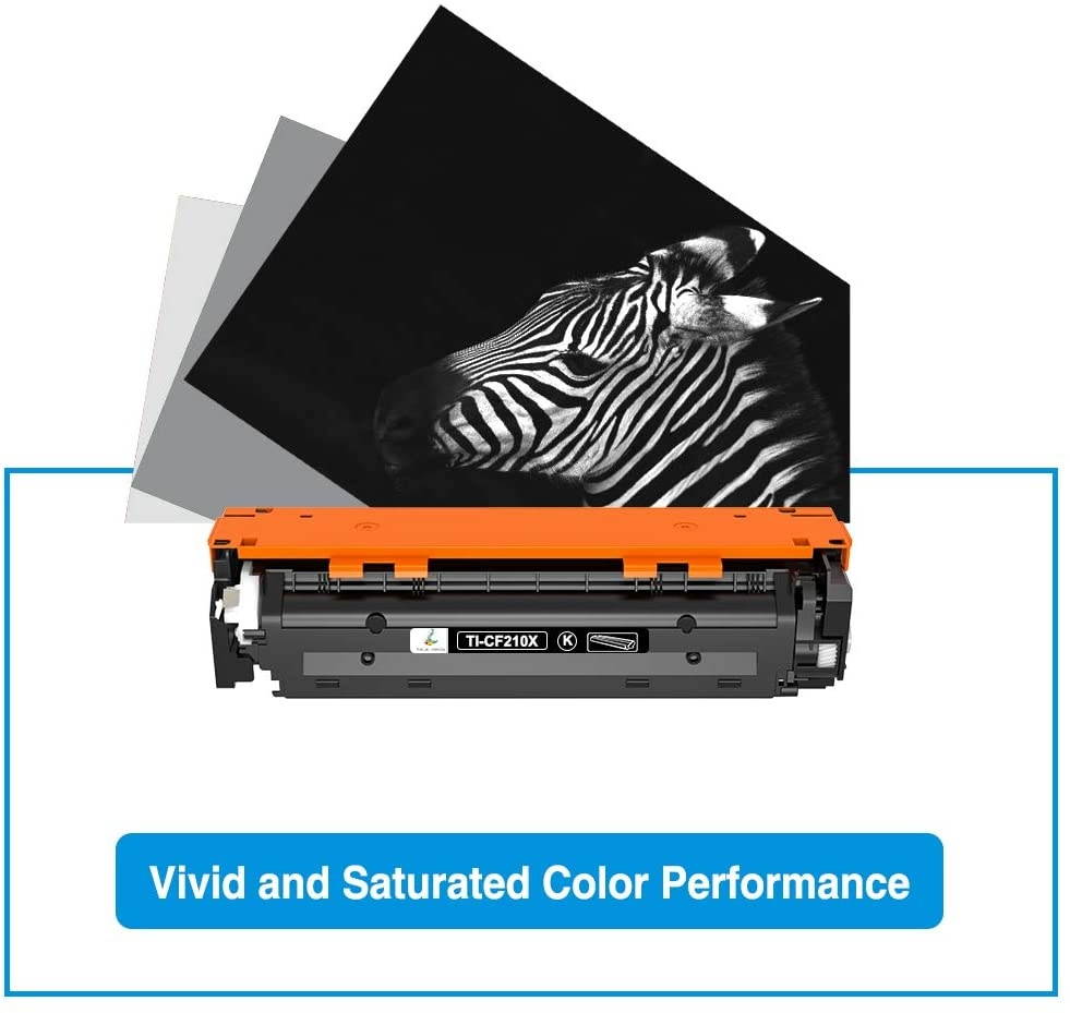 TRUE IMAGE Compatible Toner Cartridge Replacement for HP 131A 131X CF210A CF210X HP Laserjet Pro 200 Color M251nw MFP M276nw M251n M276n M276 M251 Toner (Black, 1-Pack)