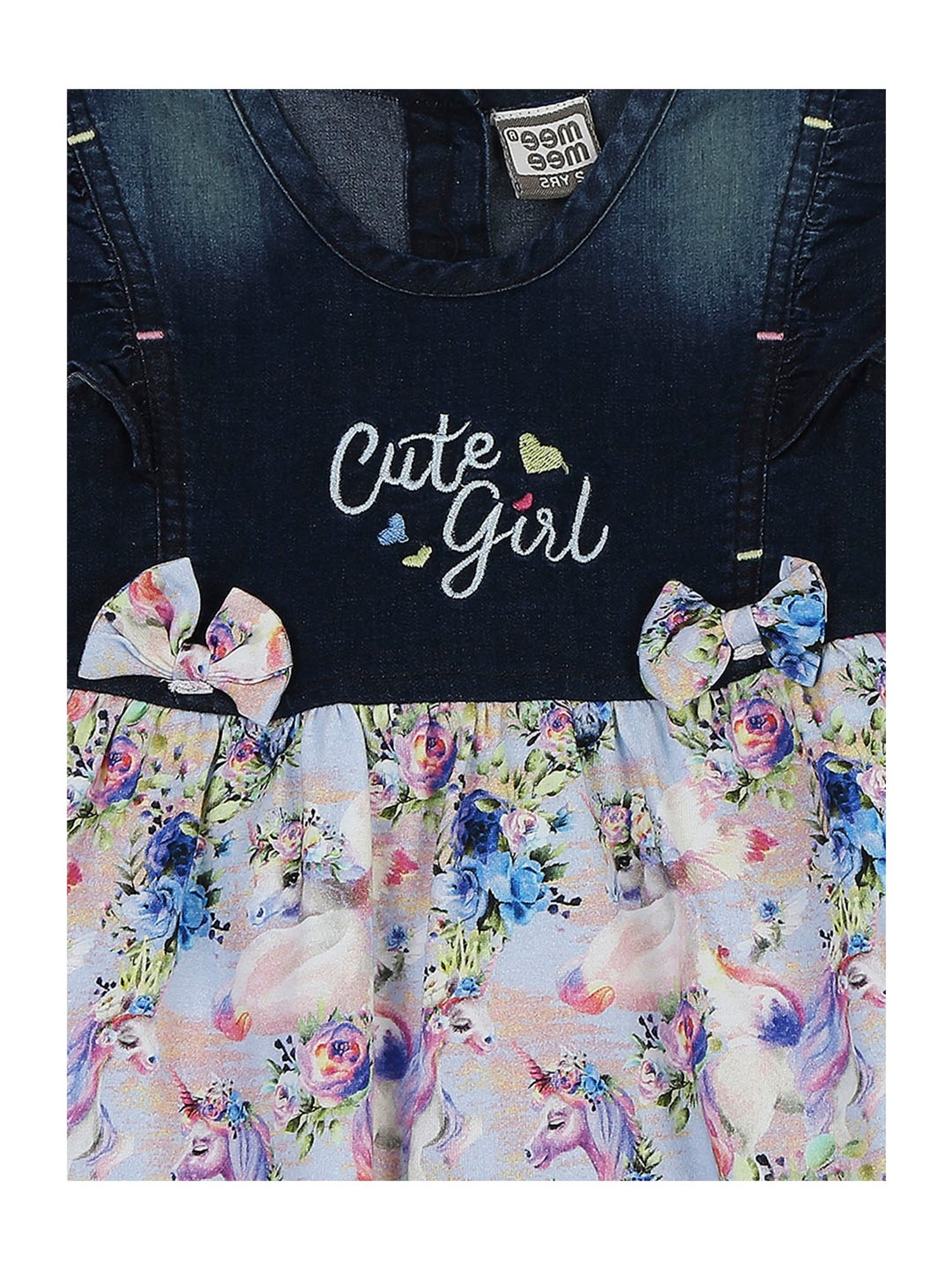 Mee Mee Kids Blue Printed Dress