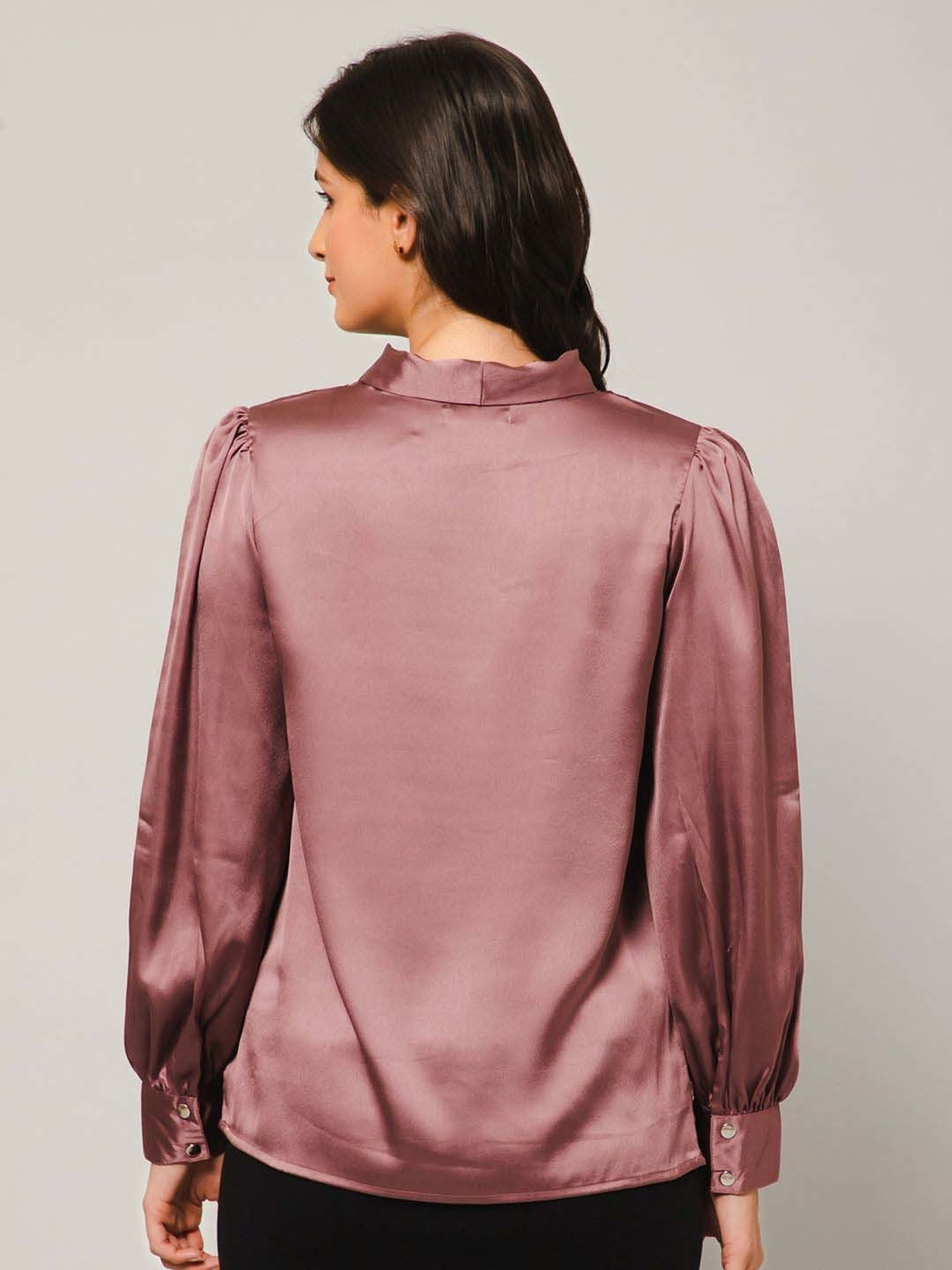 PURYS Purple Regular Fit Top