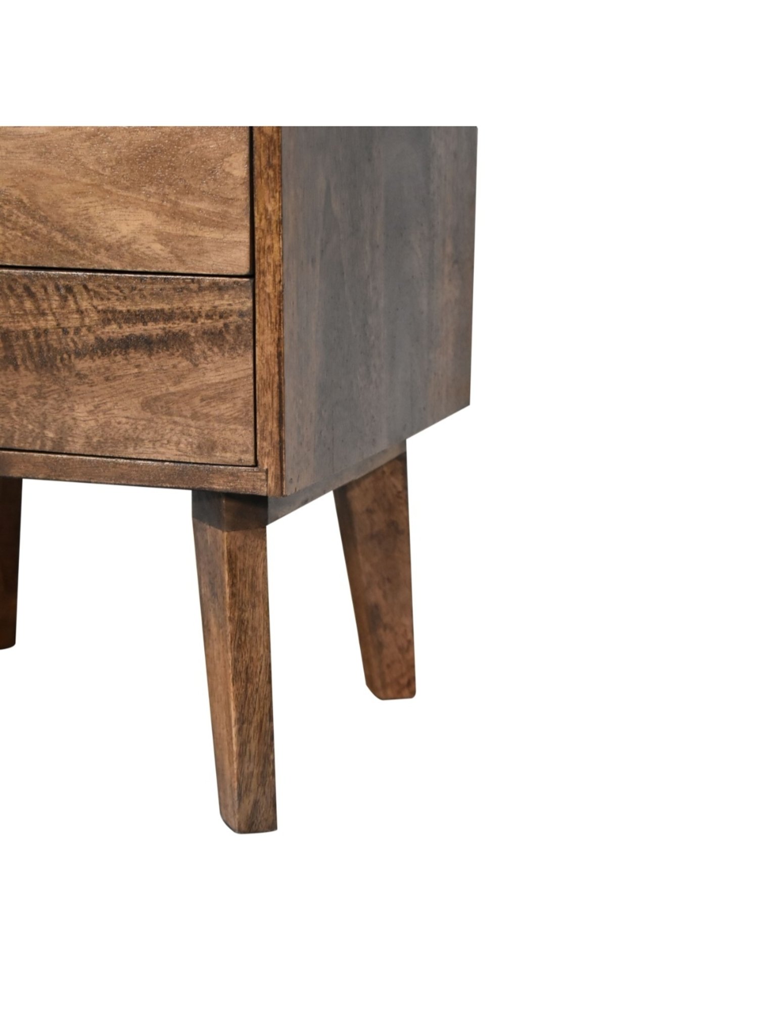 Ikiriya Avina Solid Dark Brown Wood End Table