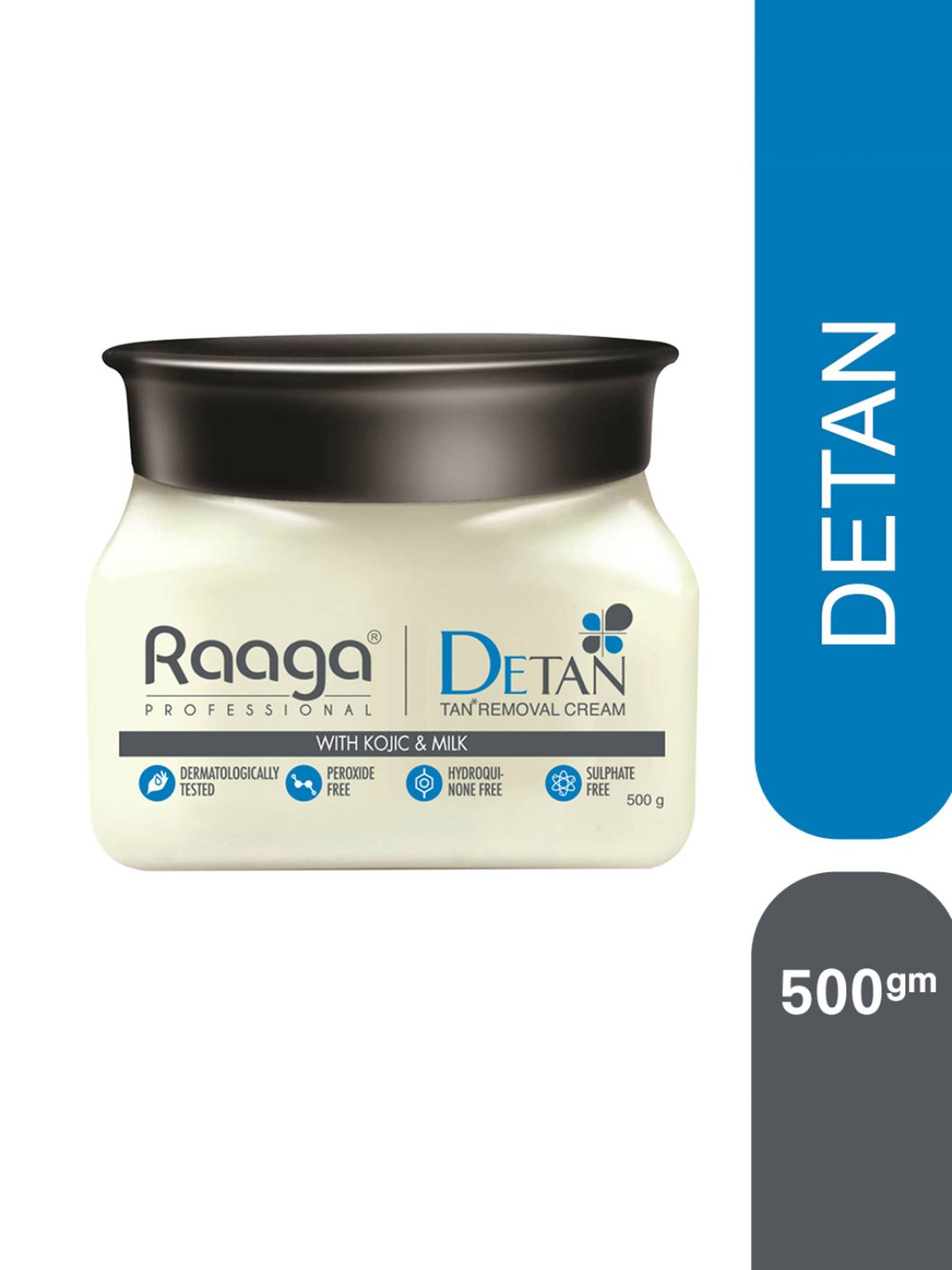 Raaga Professional Detan Tan Removal Cream - 500 gm