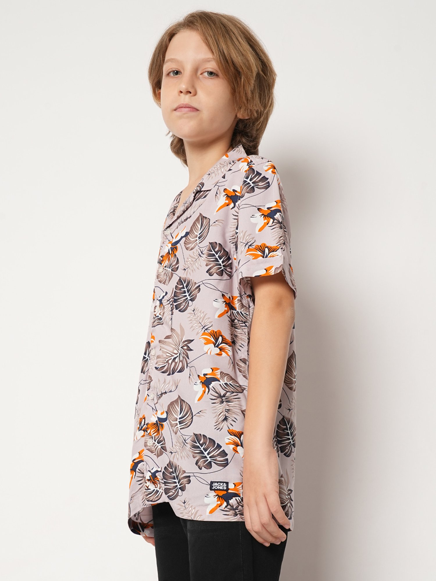 Jack & Jones Junior Dusty Pink Printed Shirt