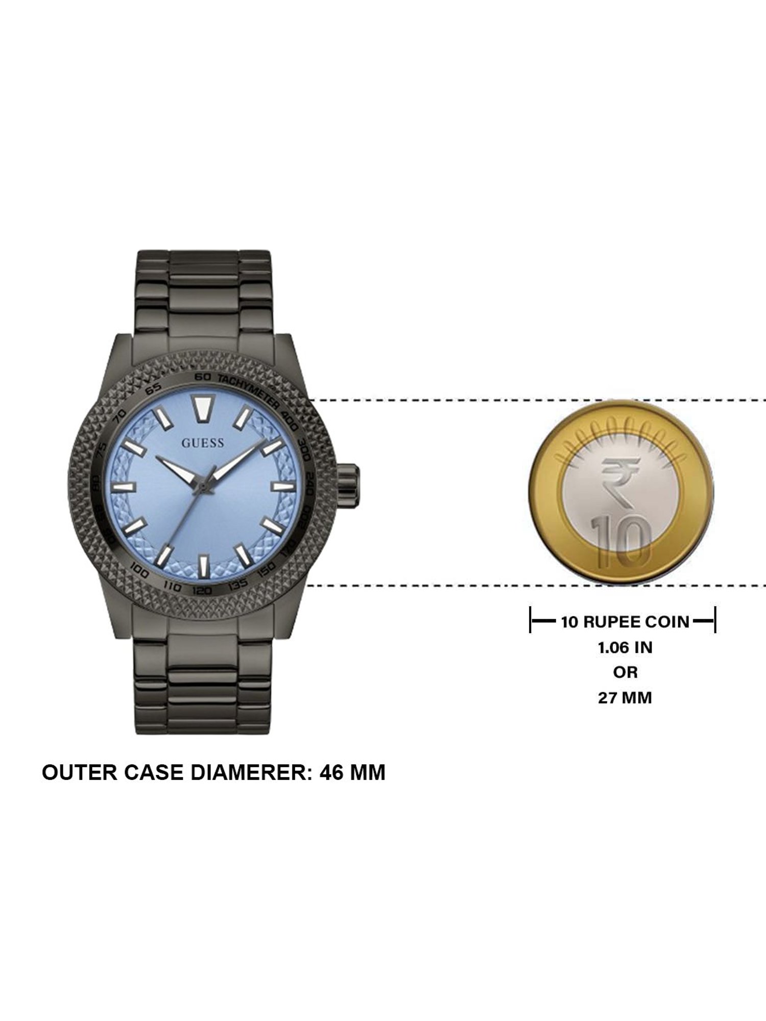 GUESS Scout Men Blue Round Dial Analog Watch - U1417G3M