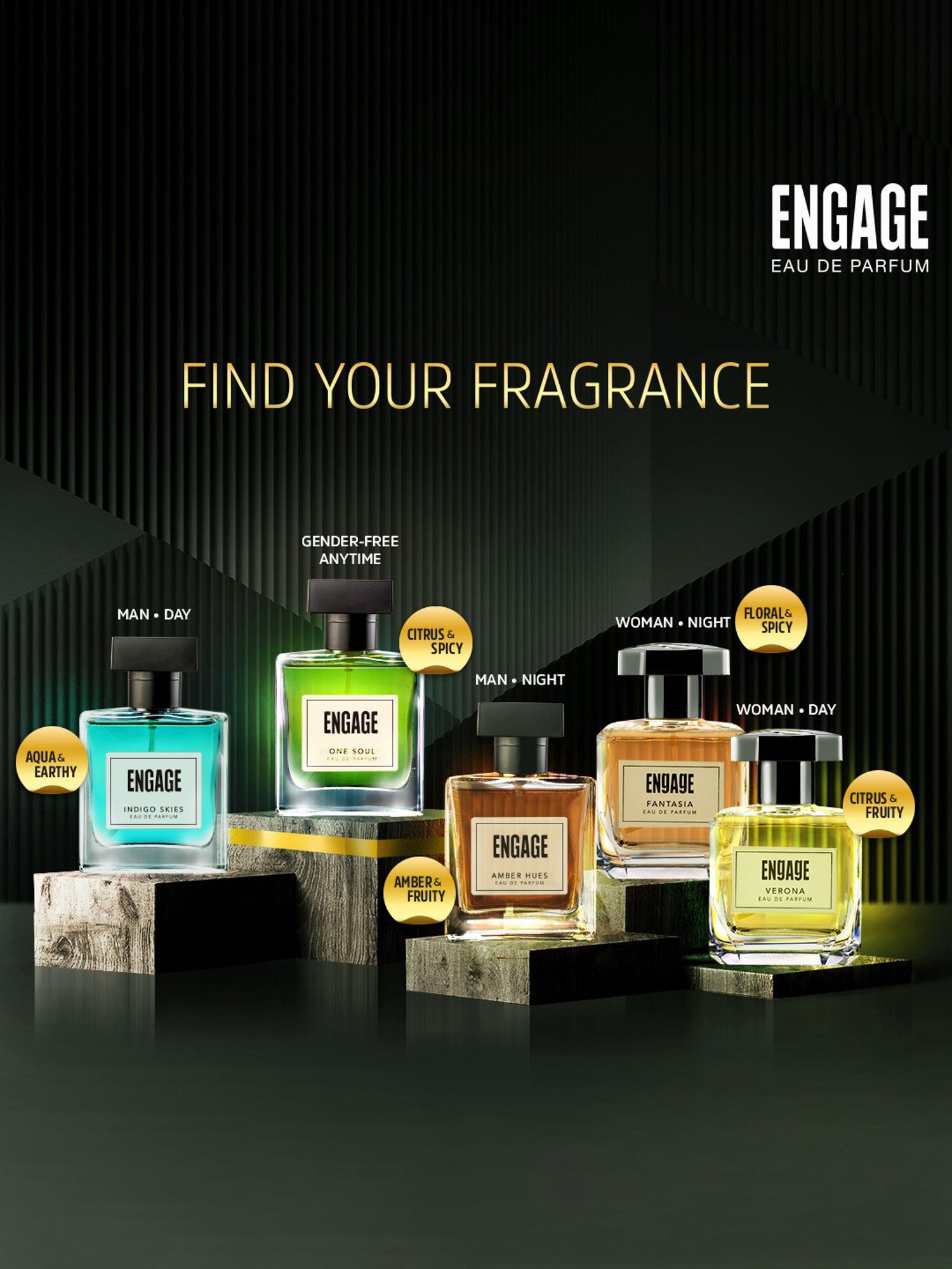 Engage One Soul Unisex Eau de Parfum with Tester - 100 ml