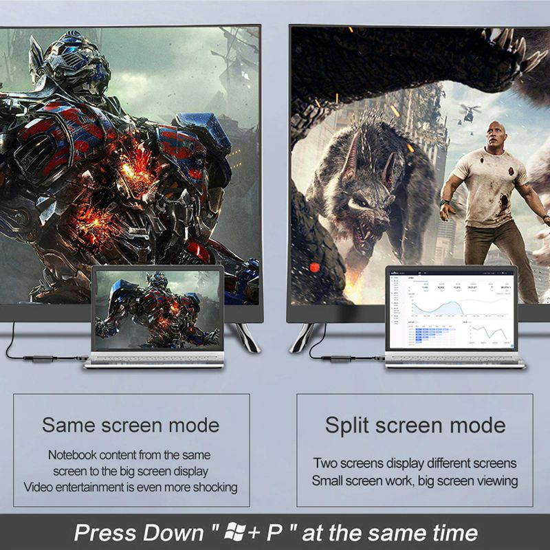 5Pcs USB 3.0 to HDMI Adapter, 1080P Multi-Display Video Converter for Laptop PC Desktop to Monitor Projector TV.