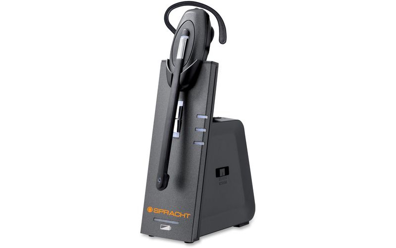 Spracht ZuM eco-DECT Pro Headset - Mono - Wireless - DECT 6.0 - 492.1 ft - Over-the-head, Over-the-ear - Monaural - Supra-aural