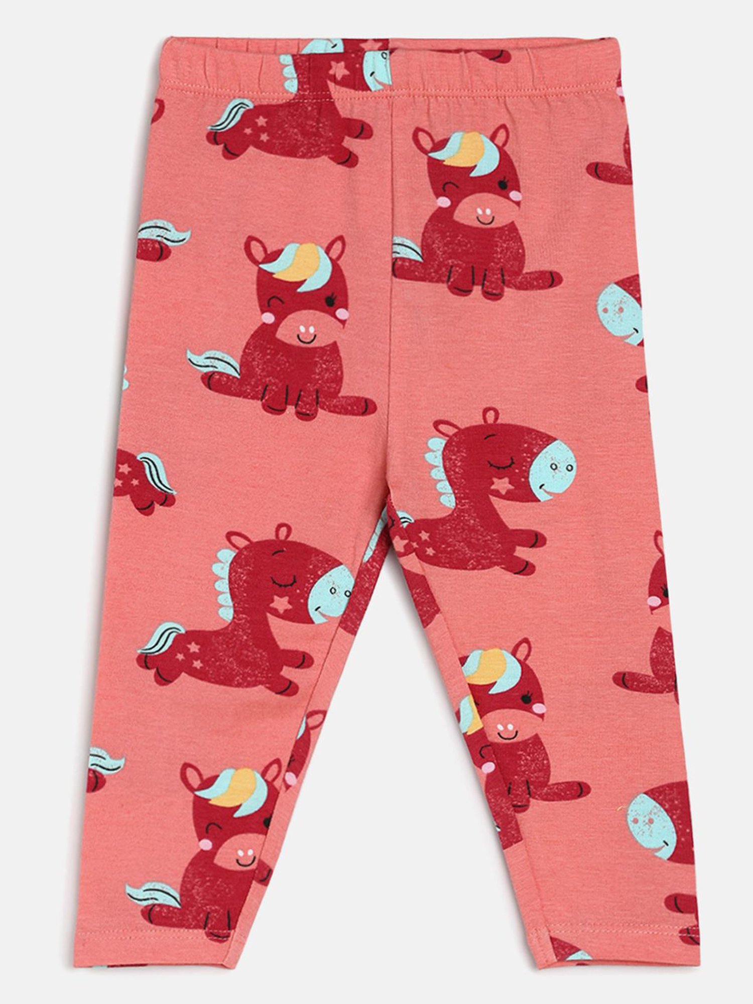 MINIKLUB Kids Multicolor Printed Leggings (Pack Of 3)