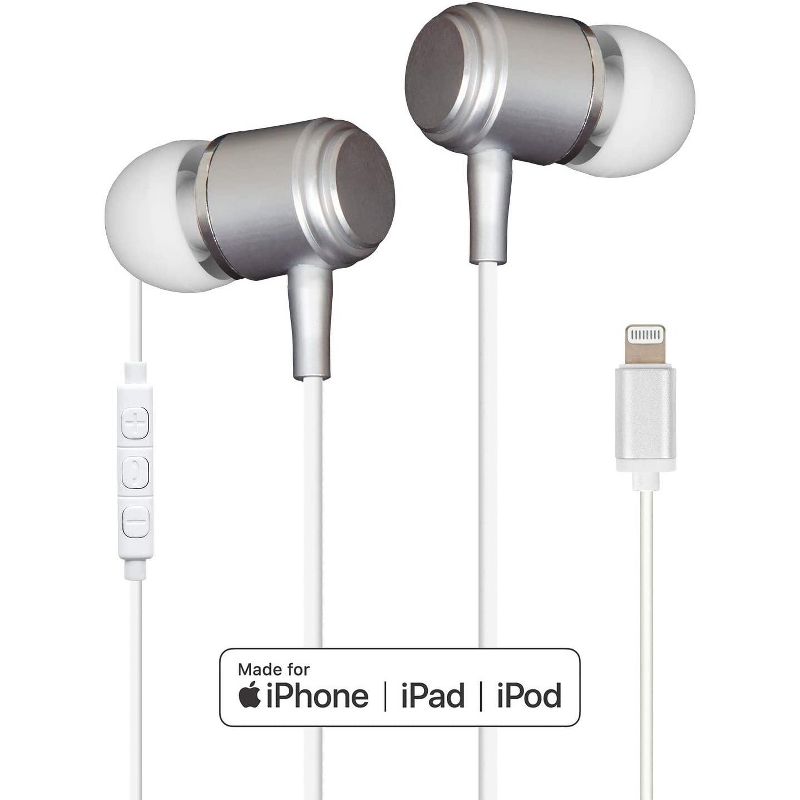 Helix - In Ear Wired Headphones For Apple Lightning Devices - White