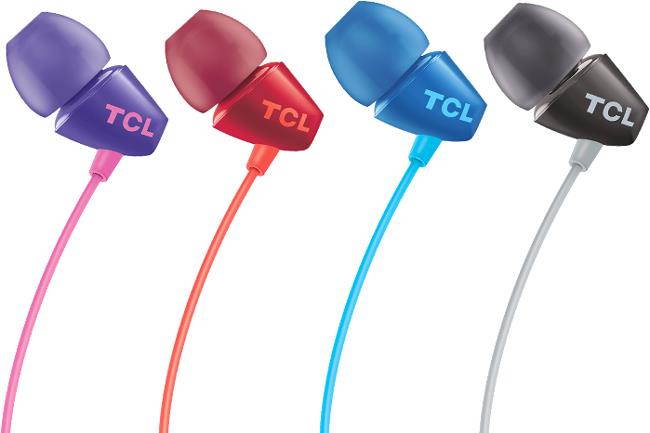 tcl socl100bt wireless in-ear earbuds bluetooth headphones with quick charge and built-in mic - sunrise purple