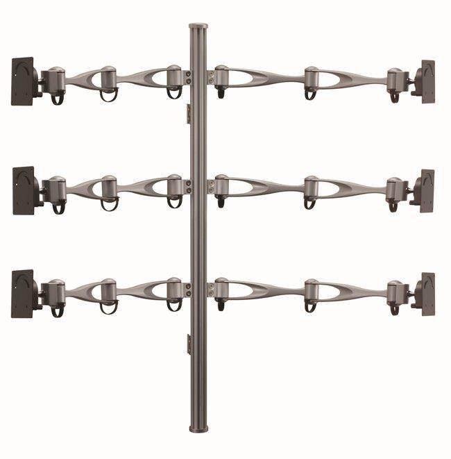 Cotytech Monitor Wall Mount for Six Monitors Vertical