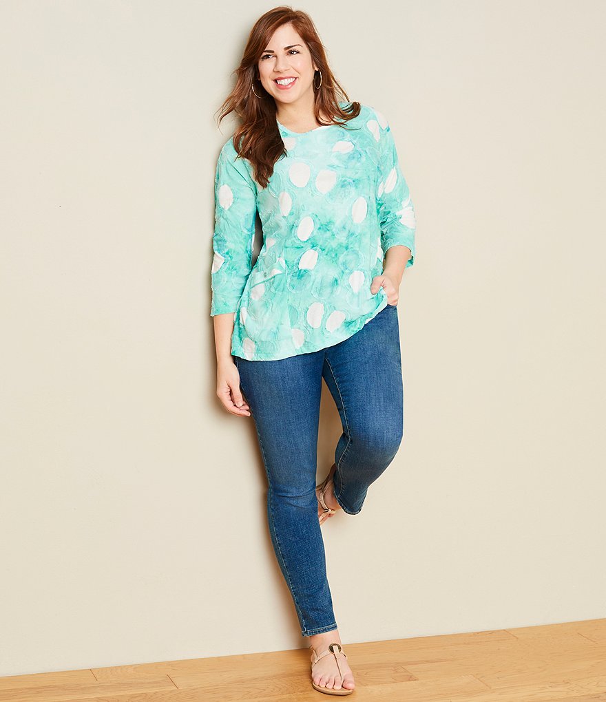 Democracy Plus Size Ab-Solution Capri Skimmer Jean