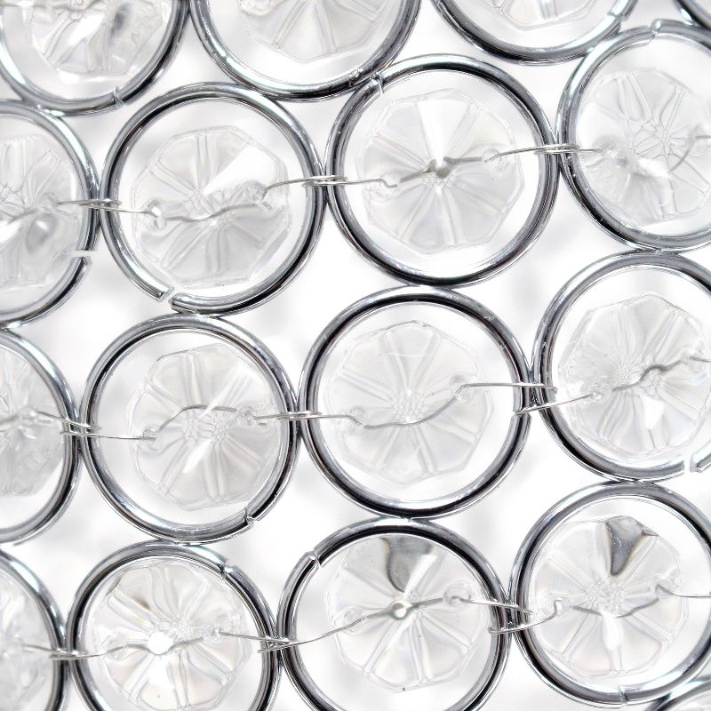 Elipse Crystal Bedside Nightstand Cylindrical Uplight Table Lamp Chrome - Elegant Designs