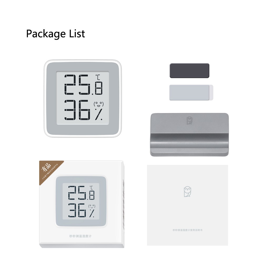 Xiaomi MiaoMiaoCe Humidity Thermometer High-precise Sensor with High-end Electronic-INK Screen