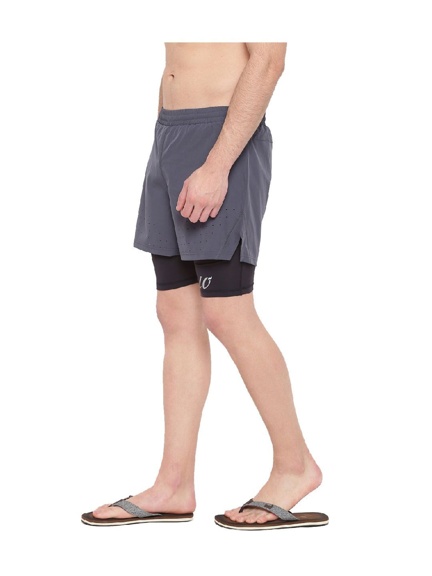 IO Grey Comfort Fit Shorts
