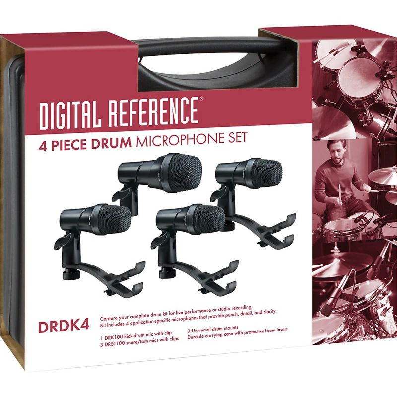 Digital Reference DRDK4 4-Piece Drum Mic Kit