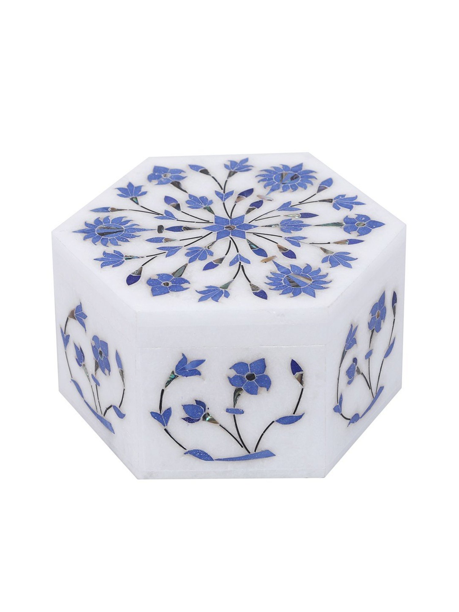 Aapno Rajasthan Blue & White Jewellery box