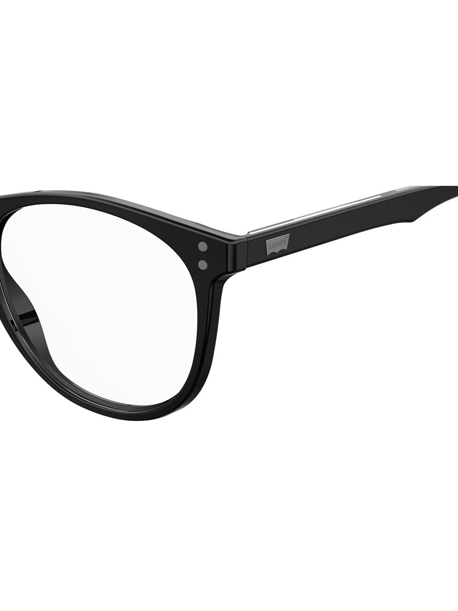 Levi's Black Oval Eye Frames for Men
