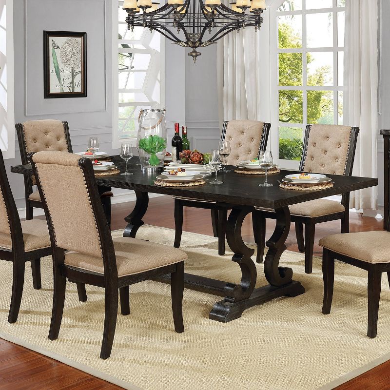 90" Preston Extendable Dining Table Dark Walnut - HOMES: Inside + Out