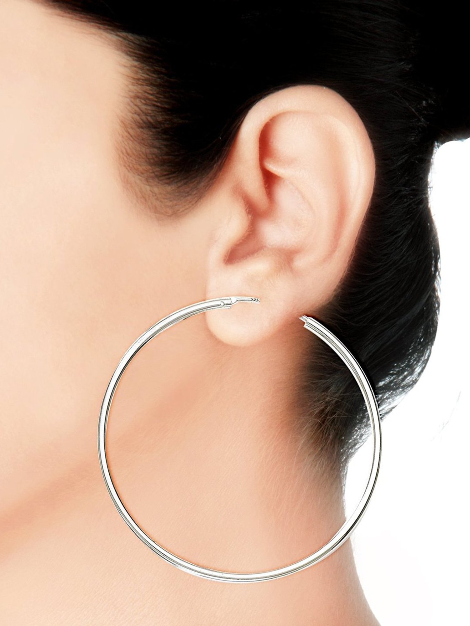 Taraash 92.5 Sterling Silver Hoop Earring