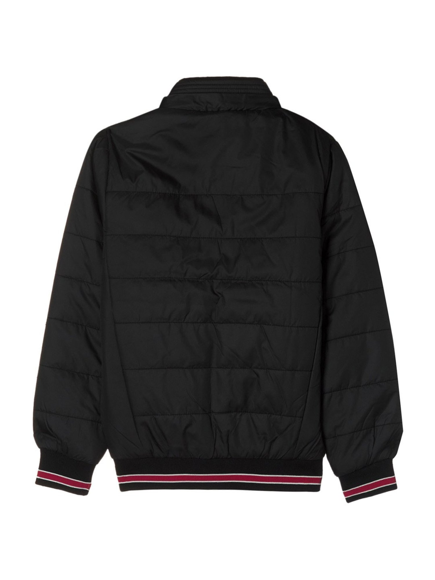 Monte Carlo Kids Black Regular Fit Full Sleeves Jacket