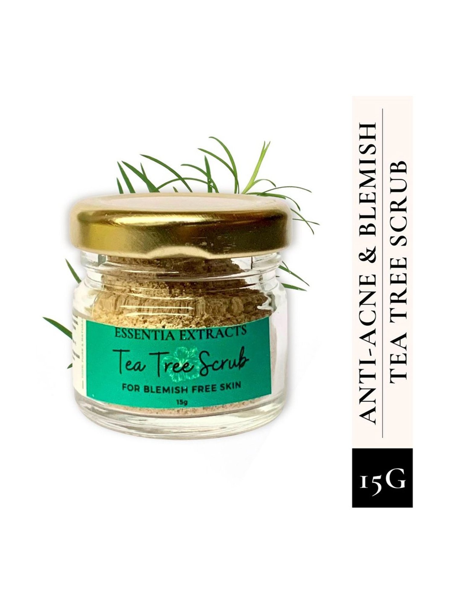 Essentia Extracts Tea Tree Face & Body Exfoliating Scrub - 15 gm