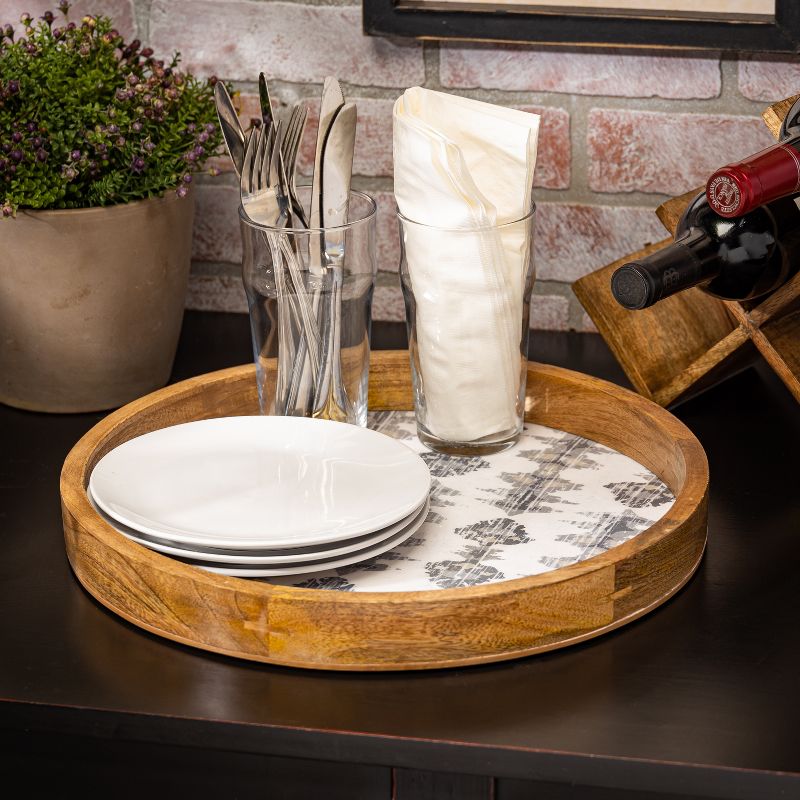 17" x 14" Acrylic June Journal Minimalist Lines Tray - society6