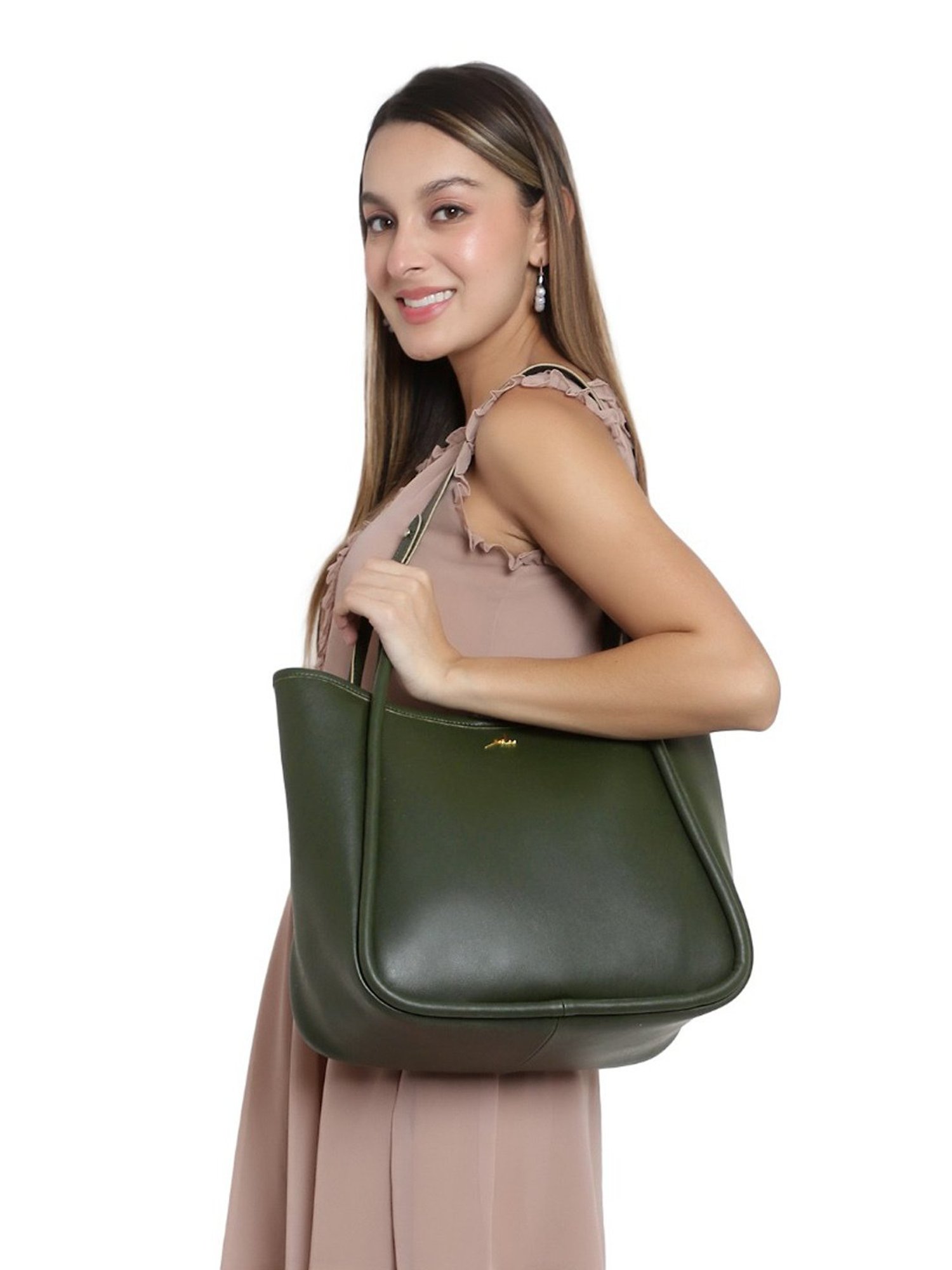 Yelloe Green Large Shoulder Bag